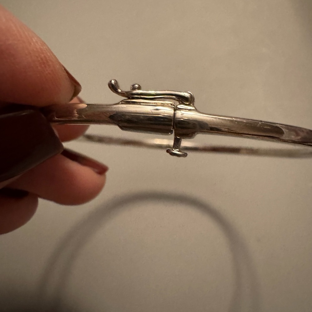 Amethyst Sterling Silver Bangle - image 3